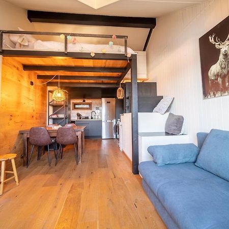 レ・ザングルLe Cerf - Duplex Avec Superbe Vue Montagneアパートメント エクステリア 写真