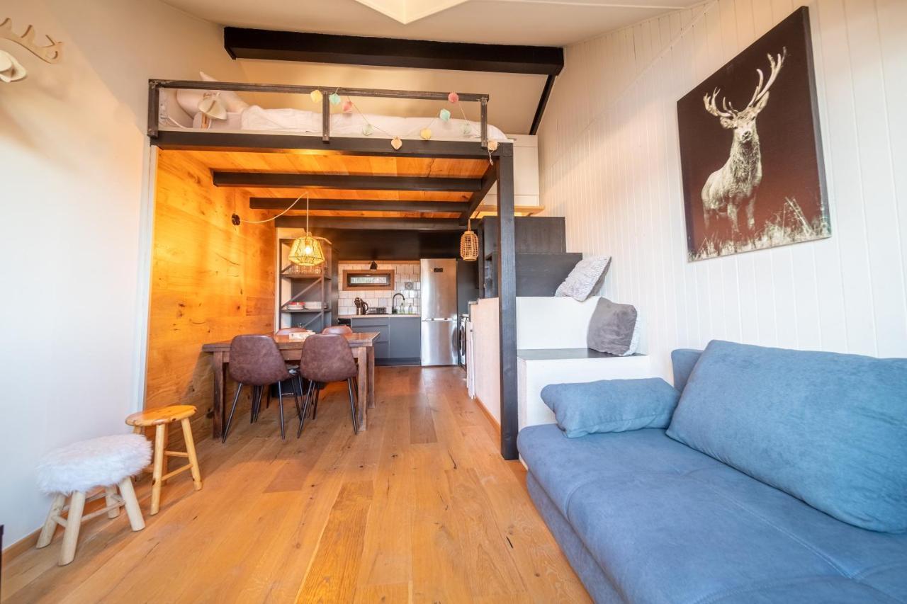 レ・ザングルLe Cerf - Duplex Avec Superbe Vue Montagneアパートメント エクステリア 写真
