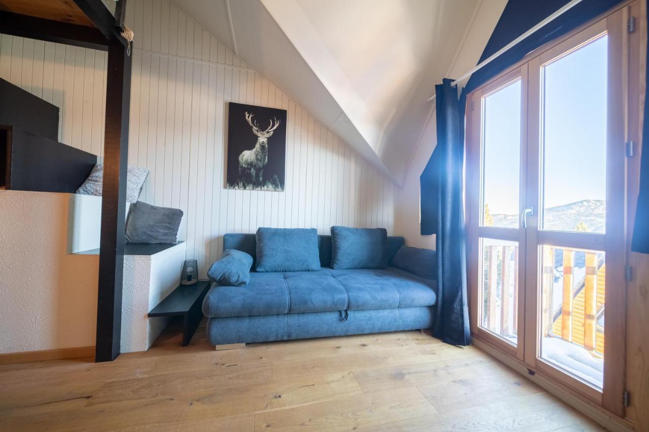 レ・ザングルLe Cerf - Duplex Avec Superbe Vue Montagneアパートメント エクステリア 写真